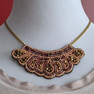 Jeweled Bib Necklace